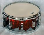 Custom-Red-Airbrushed-Snare-Drum 